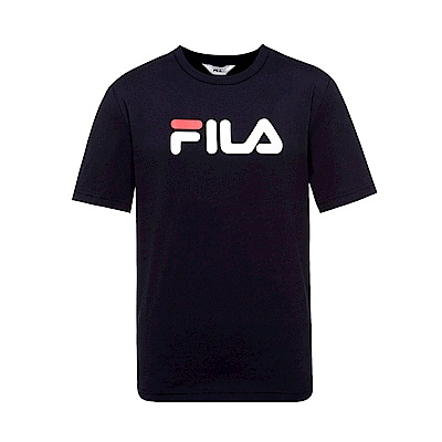 FILA  男款短袖圓領T恤-丈青 1TET-1500-NV