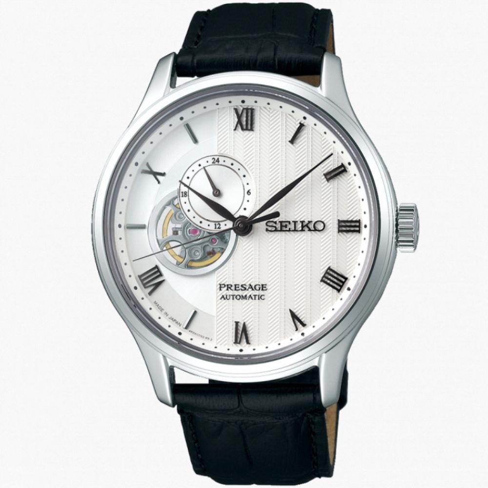 SEIKO 精工 Presage 開芯 鏤空機械錶 4R39-00W0P / SSA379J1(SK034)