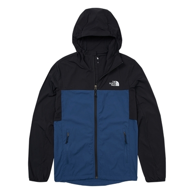 The North Face M SUN CHASE WIND JACKET 男防風外套-黑藍-NF0A87VYMPF