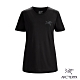 Arcteryx 始祖鳥 女 24系列 Emblem 100%有機棉 短袖休閒Tee 黑 product thumbnail 2