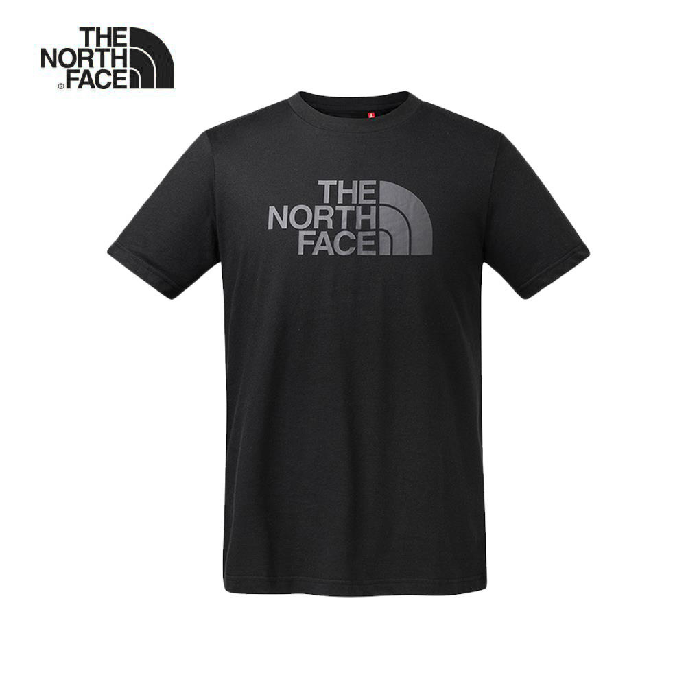 The North Face北面男款黑色透氣舒適短袖T恤｜A9UPJK3