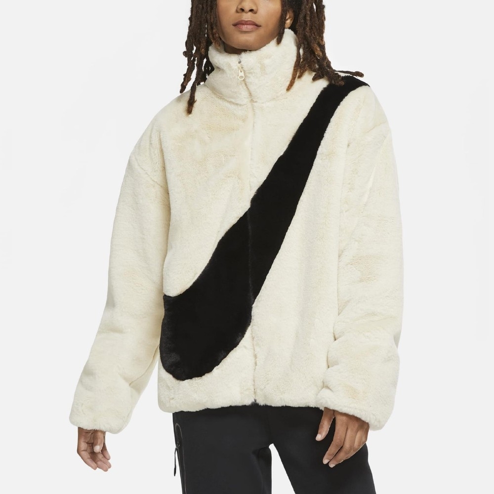 nike faux fur jacket