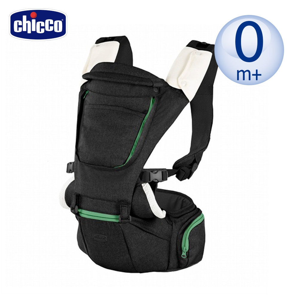 chicco-HIP SEAT輕量全方位坐墊/揹帶機能抱嬰袋-海盜黑