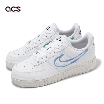 Nike 休閒鞋 Wmns Air Force 1 07 LX 女鞋 白 綠 AF1 皮革 經典 HF5721-111