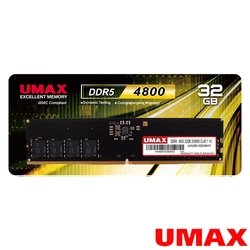 UMAX DDR5 4800 32GB 2048X8 桌上型記憶體