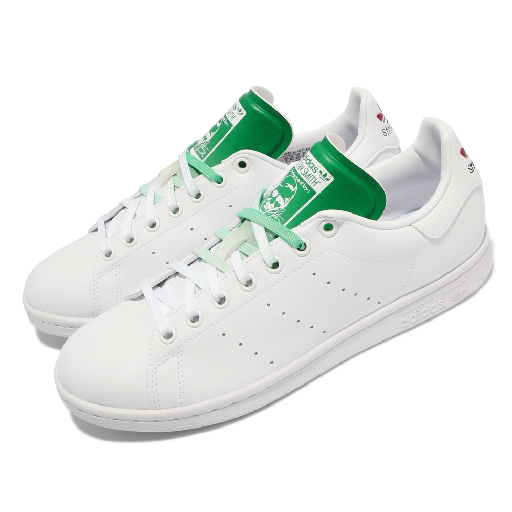 adidas 休閒鞋 Stan Smith 運動 男女鞋 海外限定 愛迪達 舒適 簡約 情侶穿搭 白 綠 FZ1952