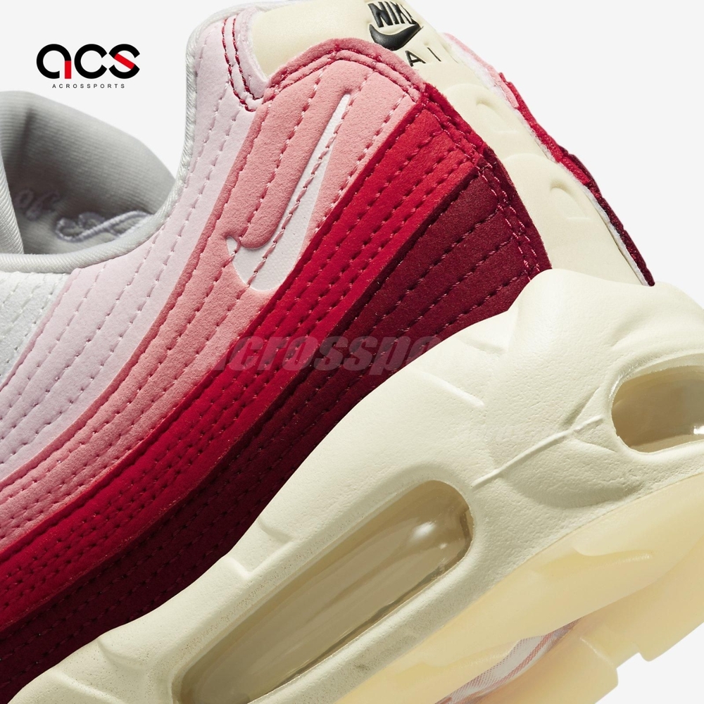 Nike 休閒鞋Air Max 95 QS 男鞋女鞋Anatomy of Air GID 漸層白粉紅