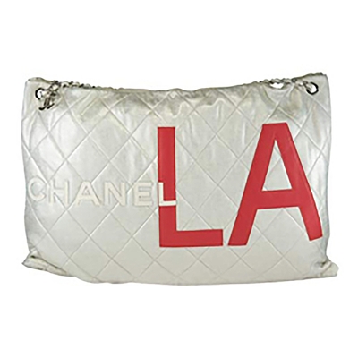 CHANEL LA霧金個性鍊帶肩背購物包(展示品)