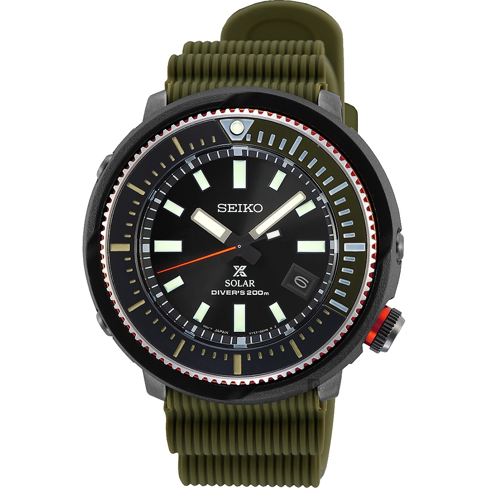 SEIKO 精工 PROSPEX 鮪魚罐頭太陽能潛水手錶(SNE547P1)