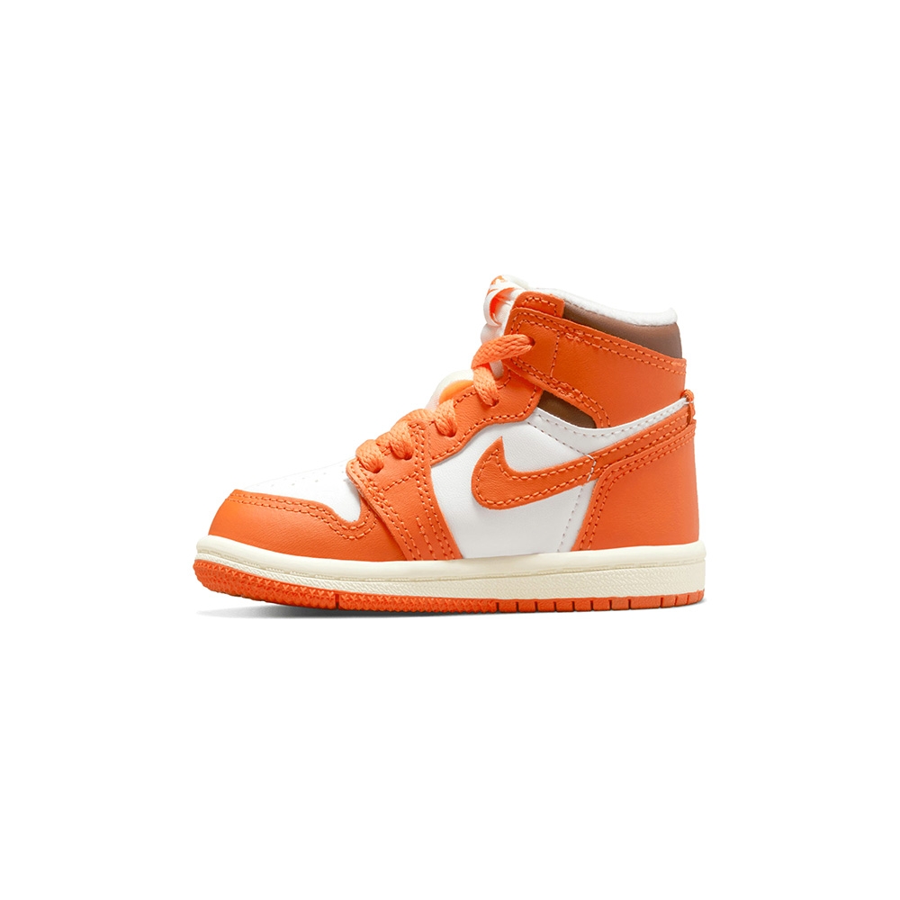 Nike Air jordan 1 Retro High OG(TD) 童鞋小童白橘色高筒運動休閒鞋