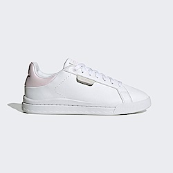 Adidas Court Silk [GZ9690] 女 休閒鞋 運動 簡約 皮革 日常 百搭 白鞋 愛迪達 白 粉