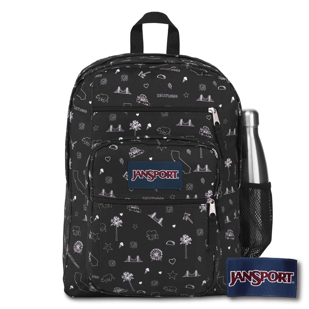 JANSPORT BIG STUDENT 系列後背包 -加州ICON / 黑