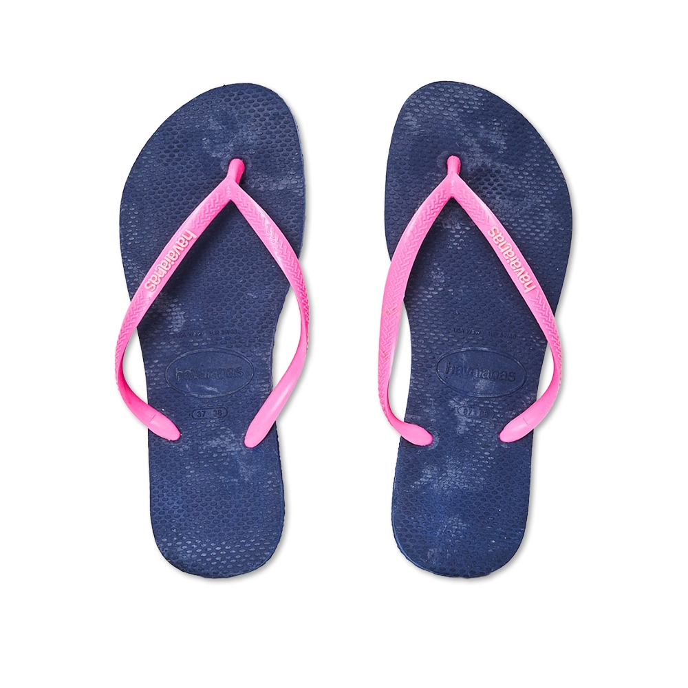 Havaianas Slim Logo Pop Up 女鞋 深藍色 夾腳拖 人字拖 拖鞋 4119787-9726W