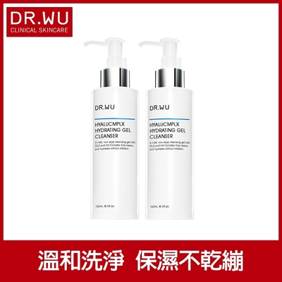 DR.WU玻尿酸保濕潔顏凝露150mL(共2入組)