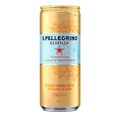 S.Pellegrino聖沛黎洛 零卡香氛氣泡飲-香橙野莓(330ml)