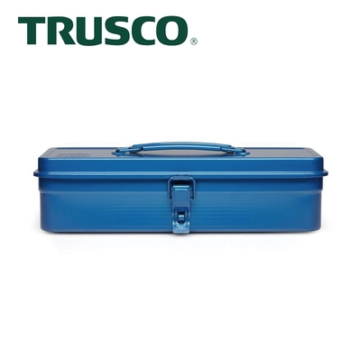【Trusco】經典單層工具箱-鐵藍-大(T-350)