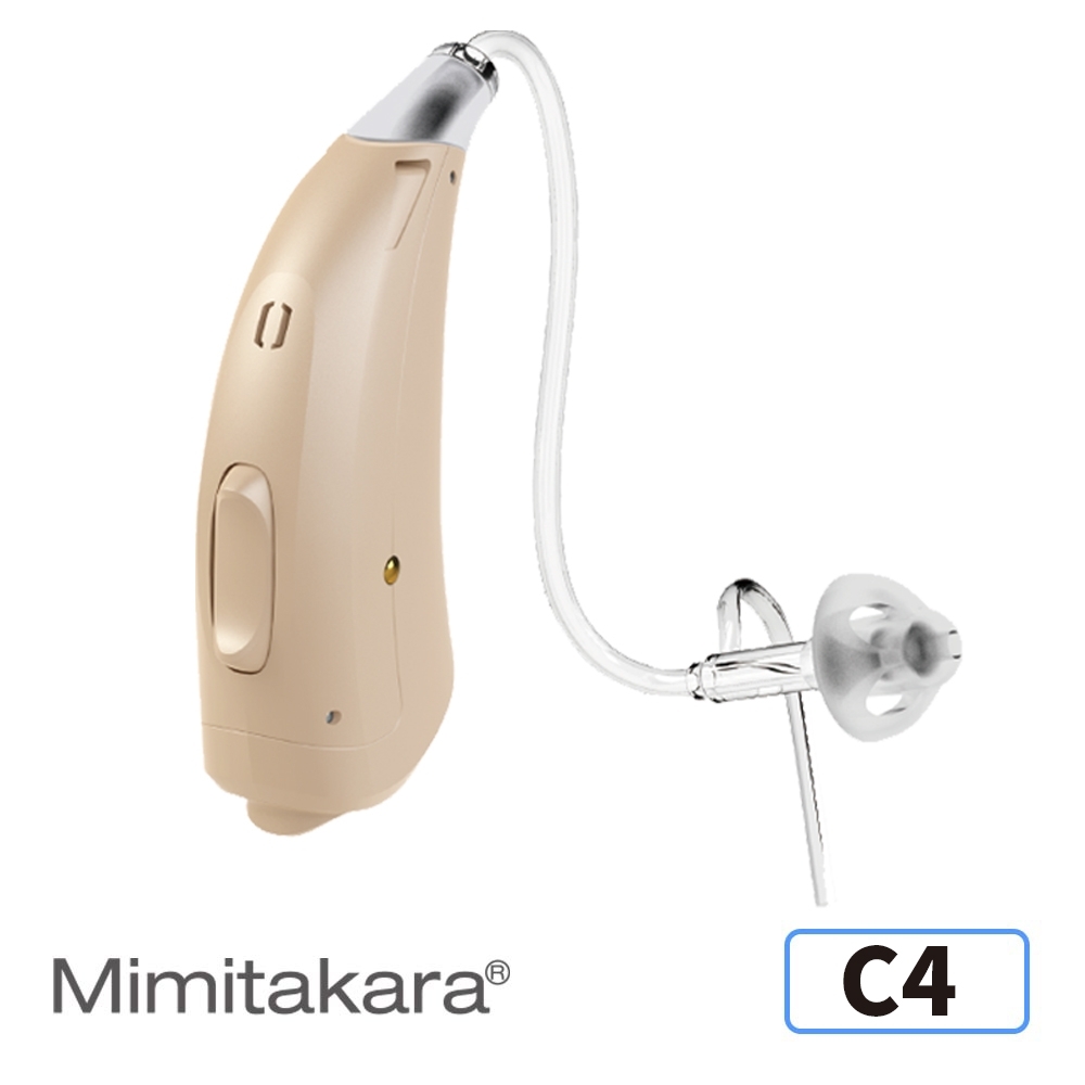 Mimitakara耳寶 數位24頻耳掛式高功率氣導式助聽器C4-隱密膚