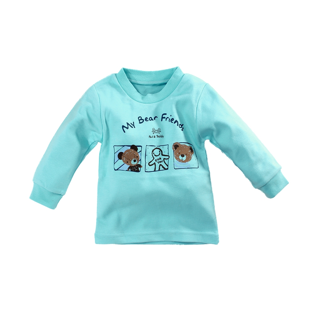 魔法Baby~1~2歲幼兒上衣 台灣製秋冬厚款幼童長袖T恤  k61581