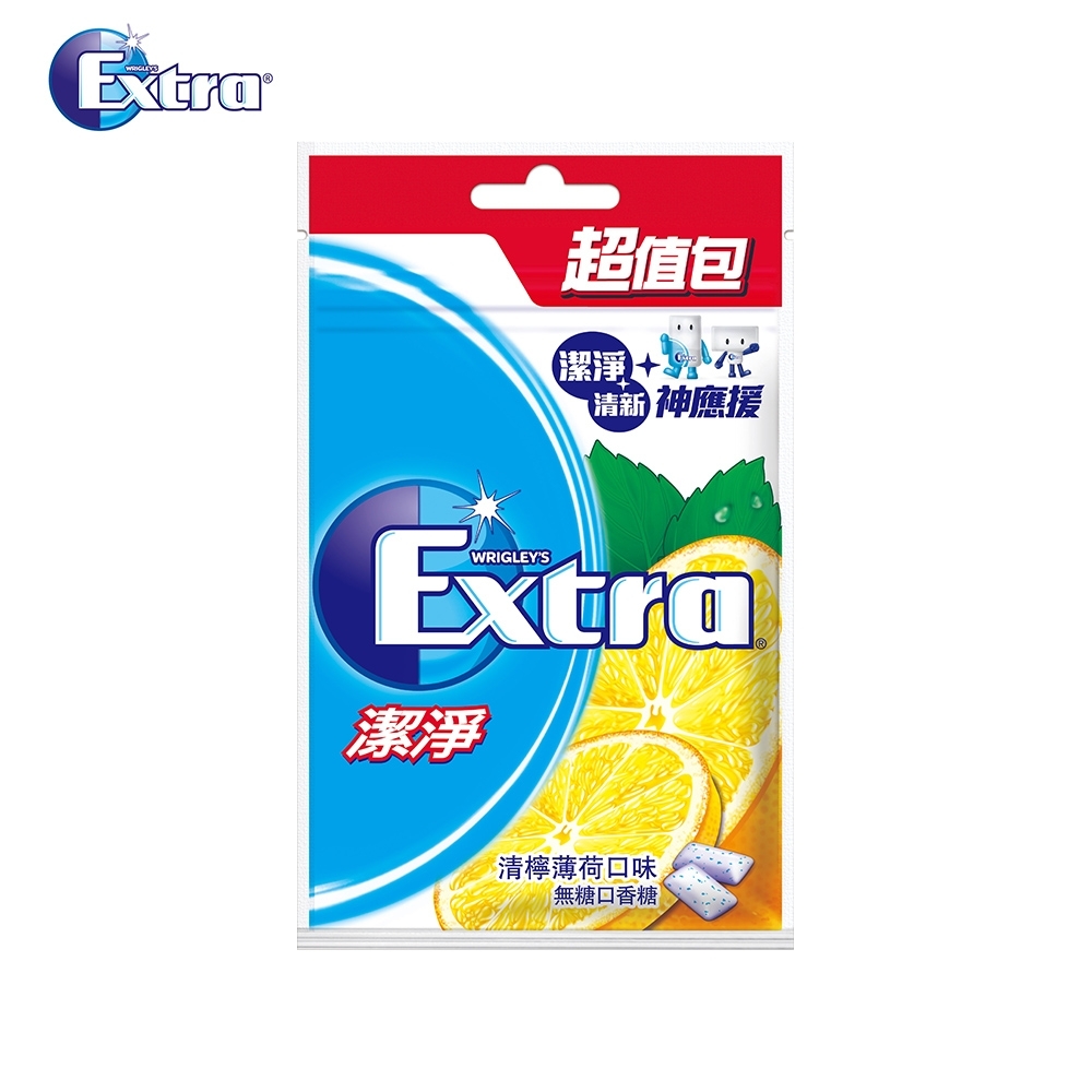 Extra 清檸薄荷潔淨無糖口香糖(44粒超值包)