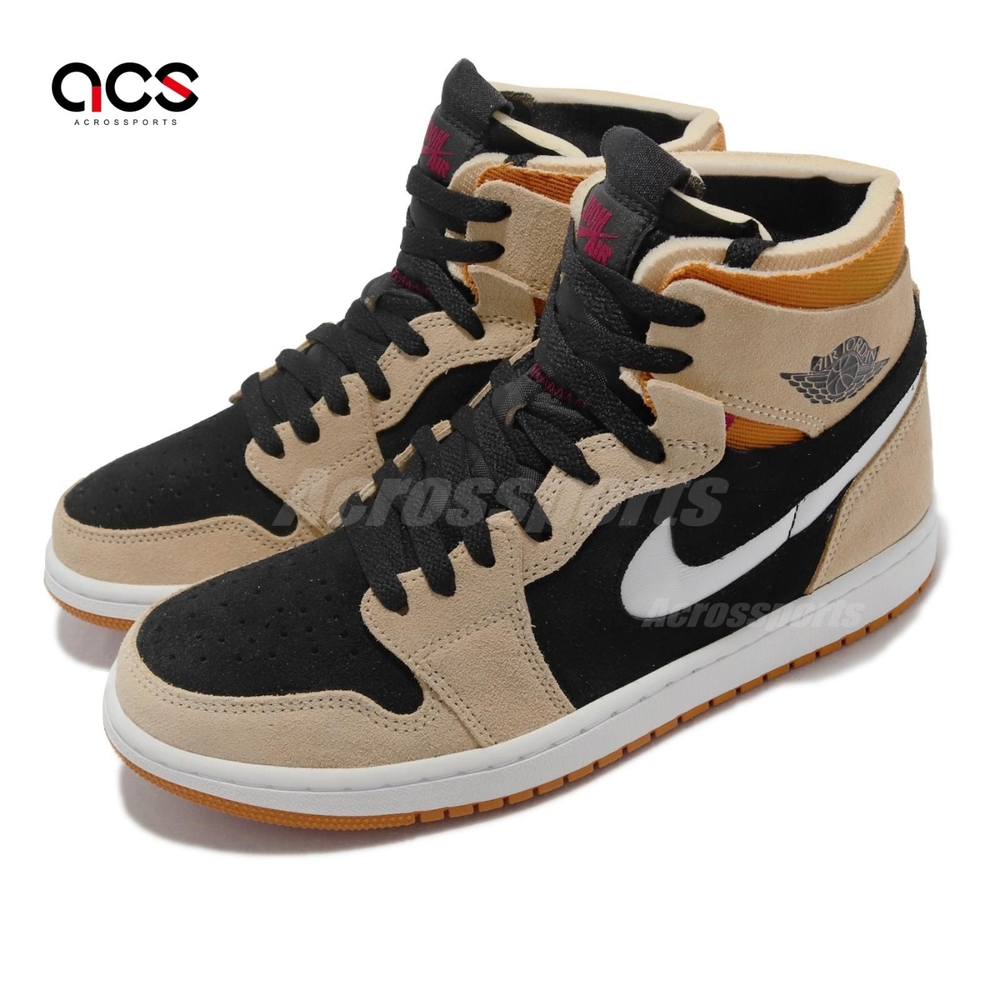 Nike 休閒鞋 Air Jordan 1 Zoom CMFT 男鞋 Pumpkin Spice 小麥 卡其黑 CT0978200