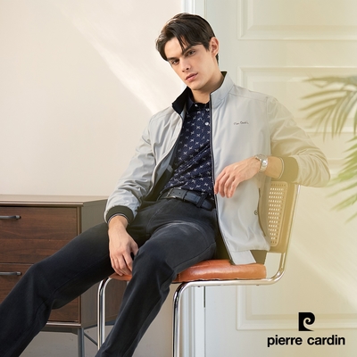 Pierre Cardin皮爾卡登 男款 立領薄夾克外套-灰色(5235662-95)