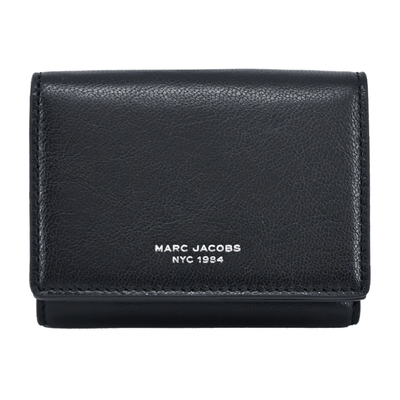 MARC JACOBS THE SLIM 84 羊皮三折卡片短夾-黑