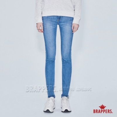 BRAPPERS 女款 新美腳ROYAL系列-低腰彈性九分窄管褲-淺藍