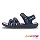 【LOTTO 義大利】女 織帶輕涼鞋(藍/紫-LT3AWS8196) product thumbnail 1