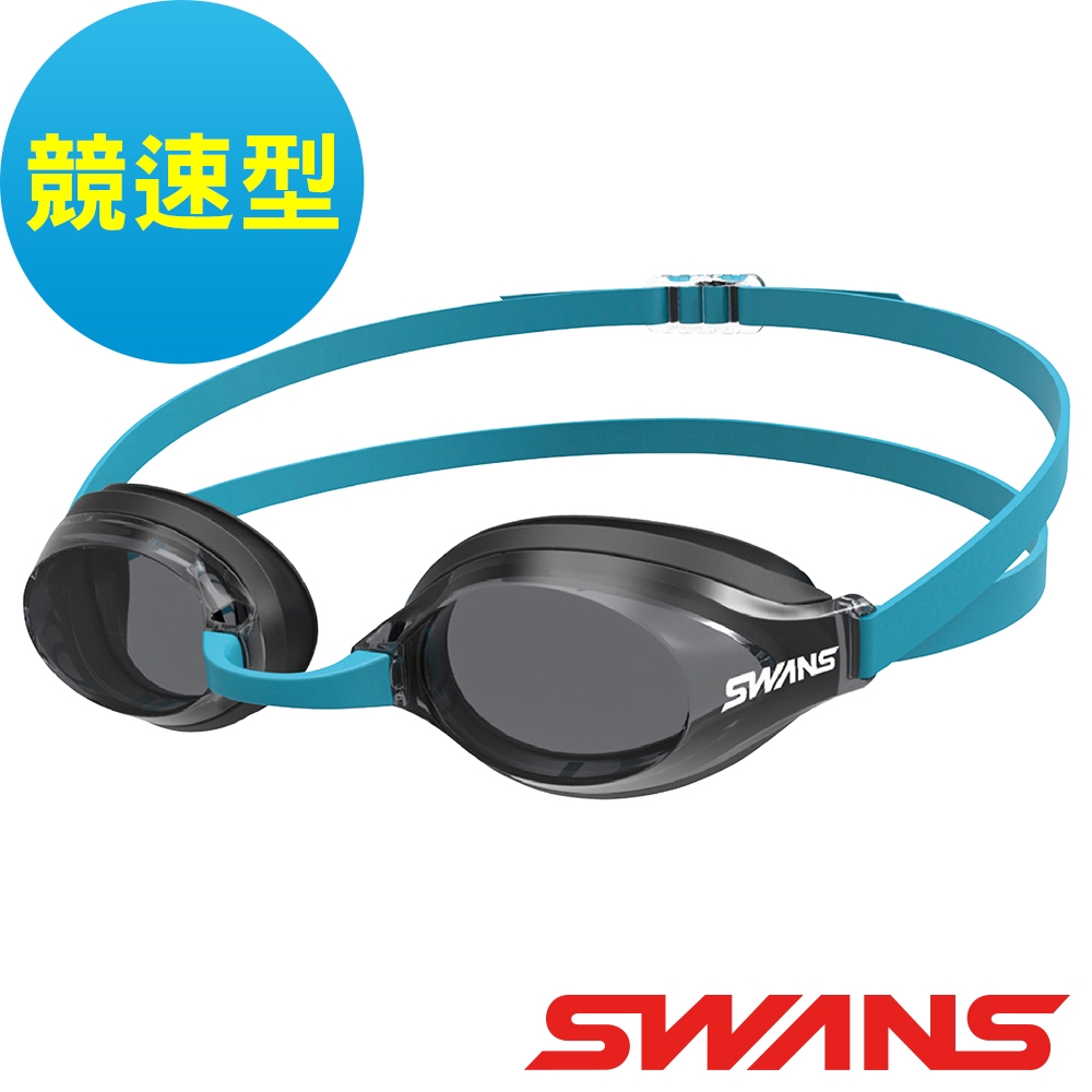 【SWANS 日本】光學通用型泳鏡SR-3N藍/黑/防霧/抗UV/矽膠