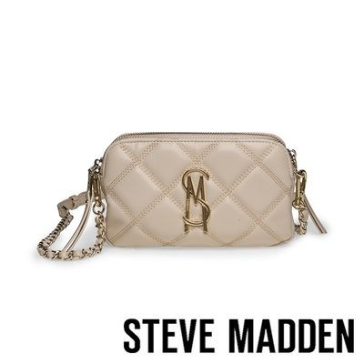 STEVE MADDEN-BMARVIS 菱格紋斜背包-米杏色