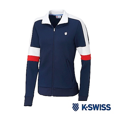 K-SWISS Tracksuit Zip Up女運動外套-女-藍