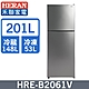 HERAN禾聯 201L 1級變頻 窄身雙門電冰箱 HRE-B2061V product thumbnail 1