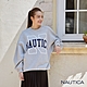 Nautica 韓國限定款-潮流大LOGO厚磅大學T-灰 product thumbnail 1