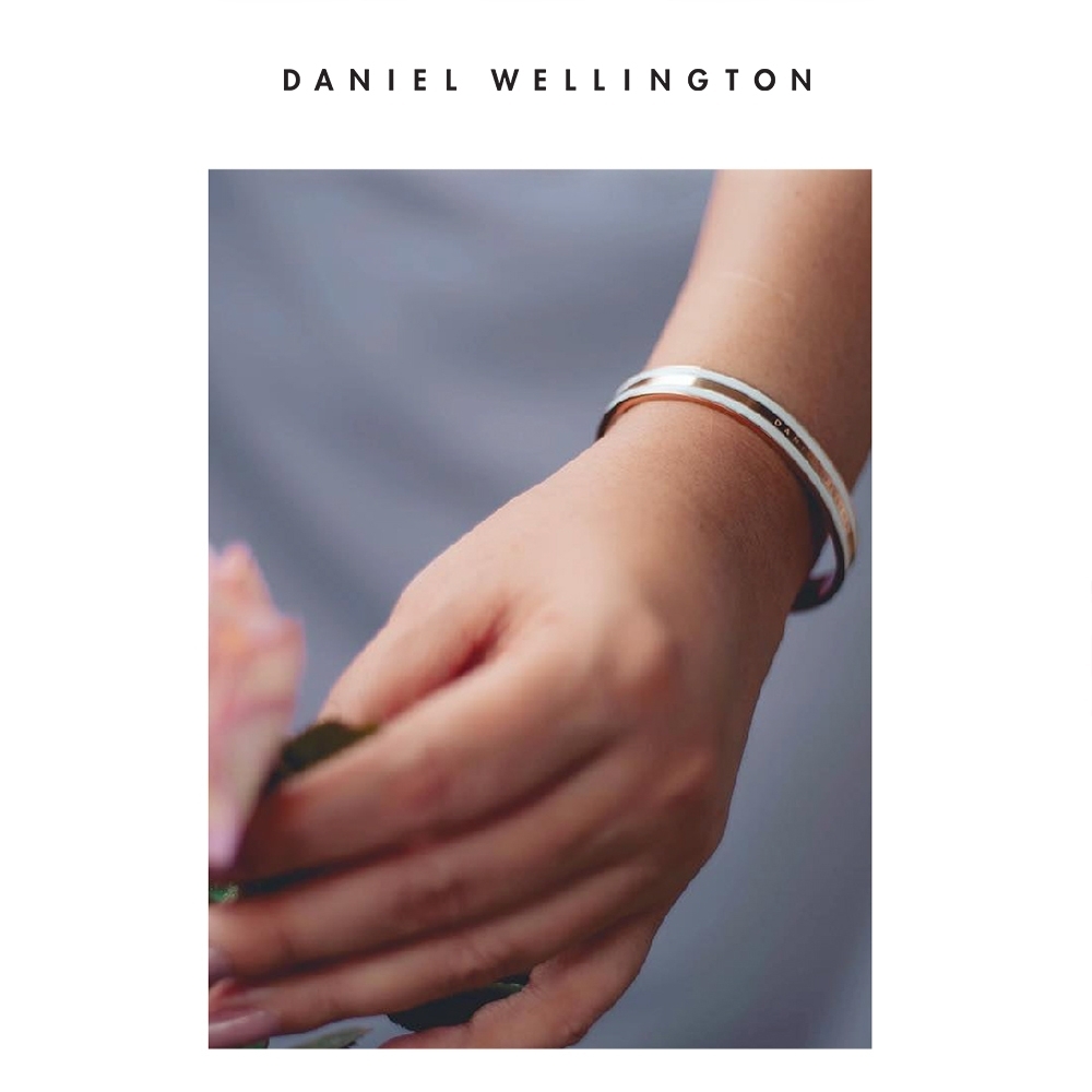Daniel Wellington DW 手環 Emalie Slim 經典雙色手環玫瑰金x白S DW00400069 | 配飾 |  Yahoo奇摩購物中心