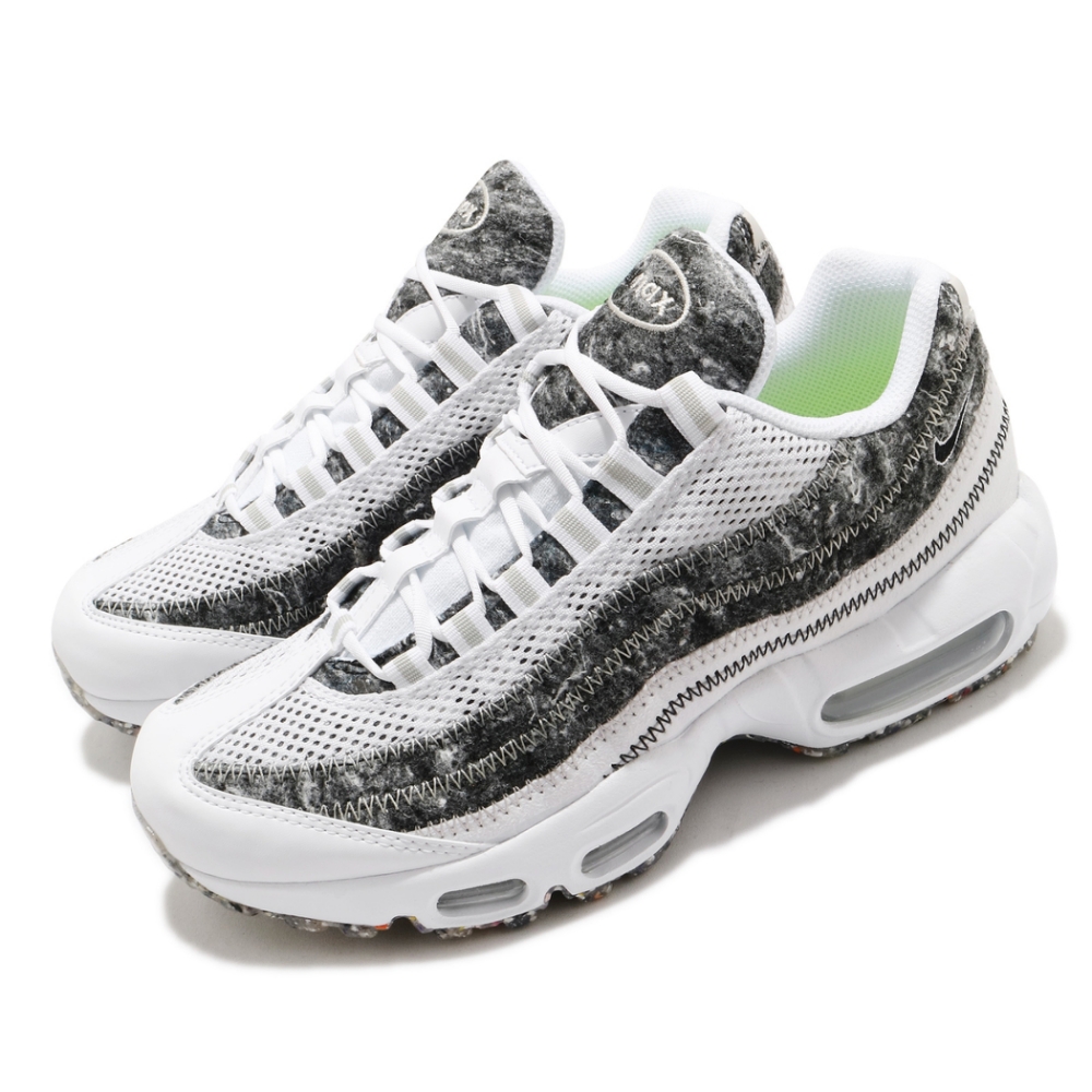 Nike 休閒鞋Air Max 95 SE 運動女鞋經典款氣墊舒適避震簡約穿搭白灰