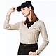 【Lynx Golf】女款合身版壓光V領假兩件式設計脇邊羅紋織片造型長袖POLO衫/高爾夫球衫(二色) product thumbnail 11