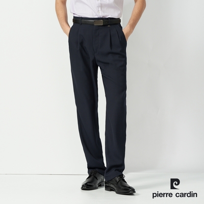 Pierre Cardin皮爾卡登 男款 素色打摺西裝褲-丈青色(5237852-38)