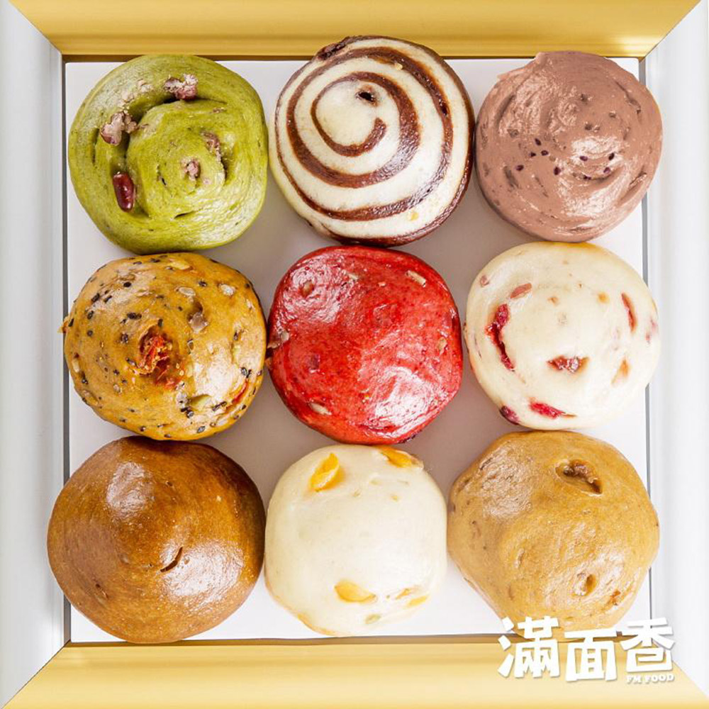 任選_滿面香 馬卡龍饅頭(9顆) product image 1