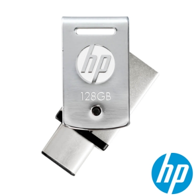 HP x5000m Type-C OTG USB3.1 128GB雙頭隨身碟(銀/白)