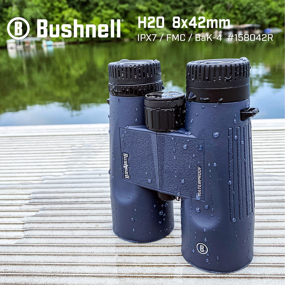 【美國 Bushnell】H2O 新水漾系列 8x42mm 防水賞鳥型雙筒望遠鏡 158042R