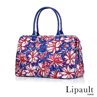 法國時尚Lipault Blooming Summer旅行袋(綻花藍)
