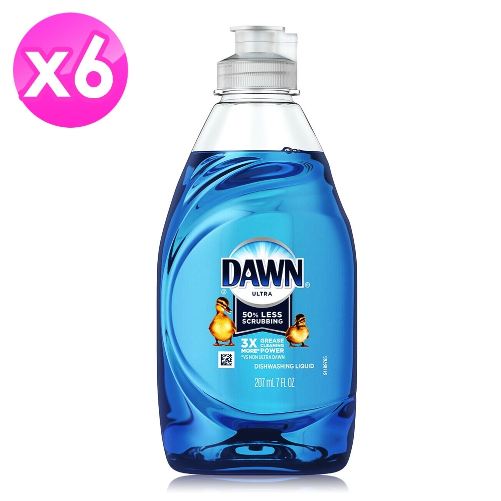 美國 DAWN 3倍濃縮洗碗精-經典原味(7oz/207ml)-6入組