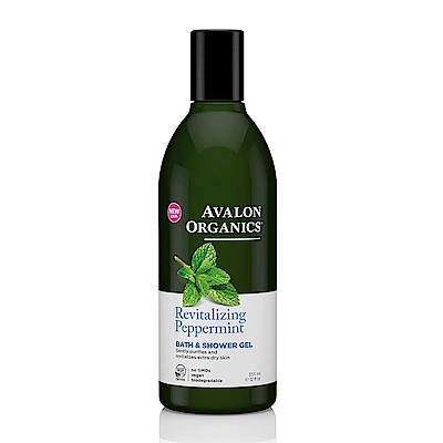 AVALON ORGANICS 薄荷精油舒暢沐浴乳(355ml/12oz)