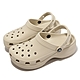 Crocs 涼拖鞋 Classic Platform Clog W 女鞋 米咖 厚底 洞洞鞋 卡駱馳 2067502Y2 product thumbnail 1