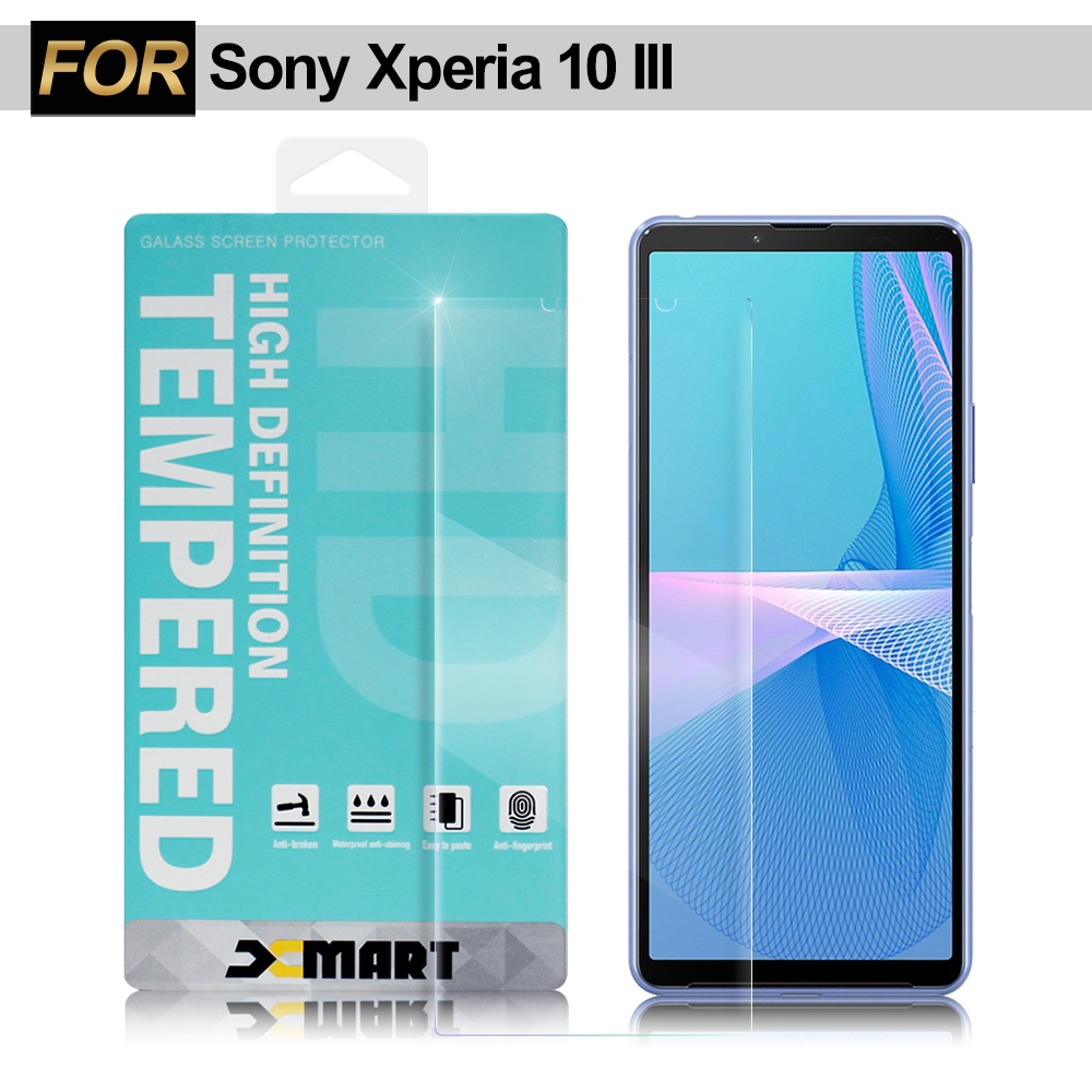 Xmart for Sony Xperia 10 III 薄型9H玻璃保護貼-非滿版