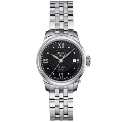 TISSOT 天梭 官方授權 Le Locle 力洛克 真鑽機械女錶 母親節禮物-25mm T41118356