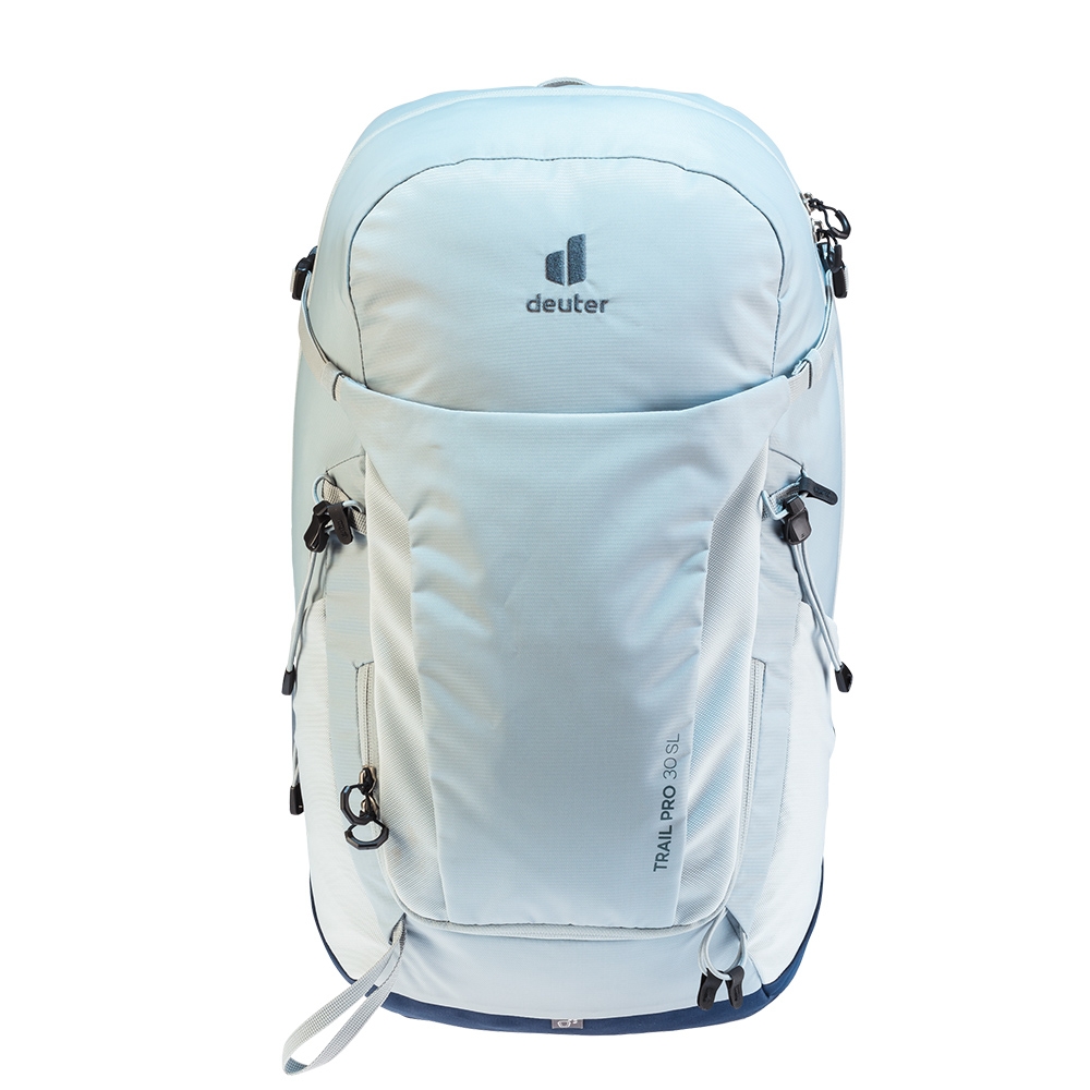 deuter 德國】TRAIL PRO 30SL輕量拔熱透氣背包3441021白錫/藍/戶外休閒