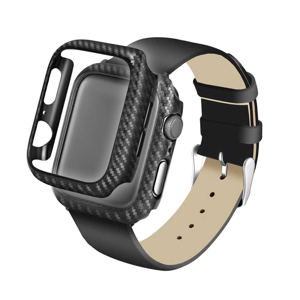 Applewatch 44mm 菱格紋碳纖維錶框保護殼 Applewatch錶框