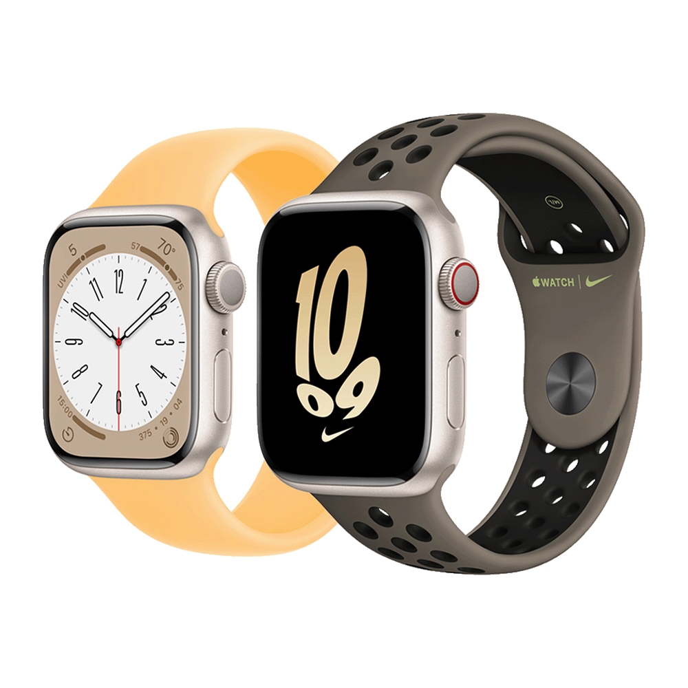 Apple 蘋果】福利品Apple Watch Series 8 45公釐LTE 鋁金屬錶殼保固90