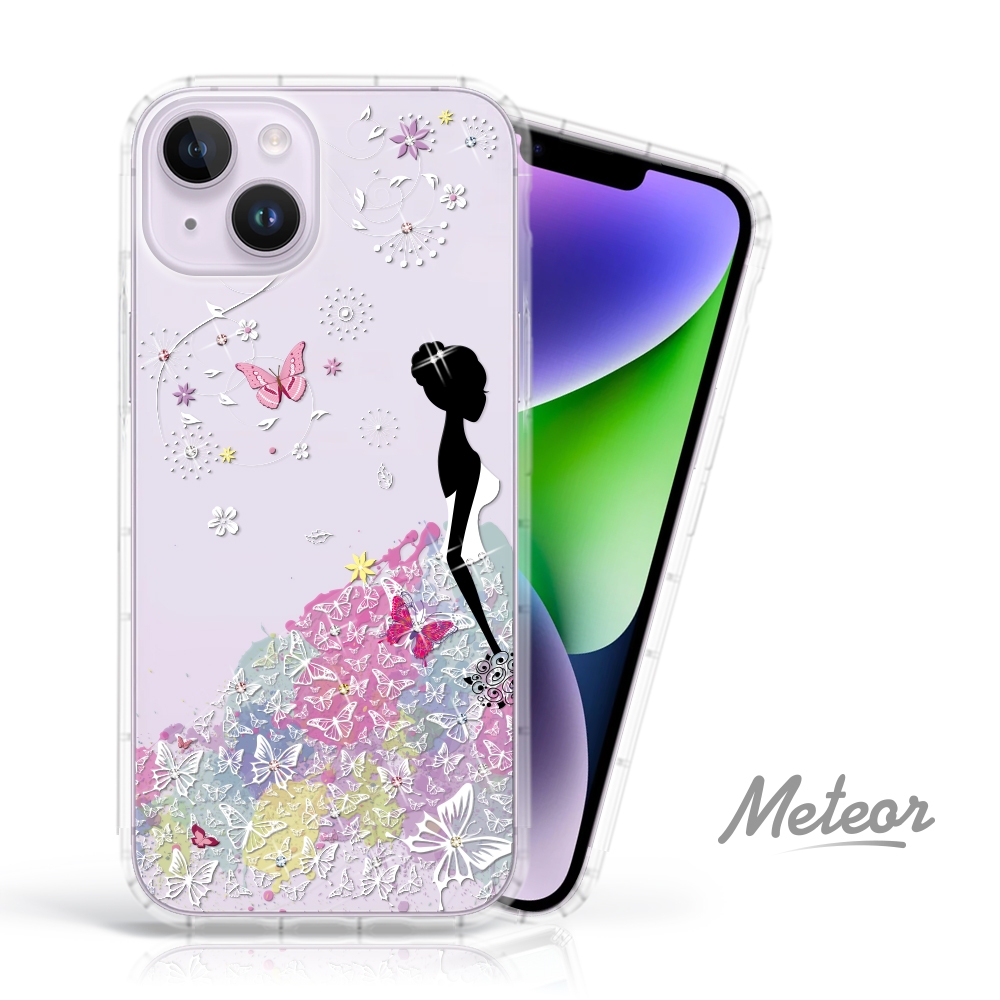 Meteor iPhone 14 Plus 6.7吋 奧地利水鑽殼 - 花嫁